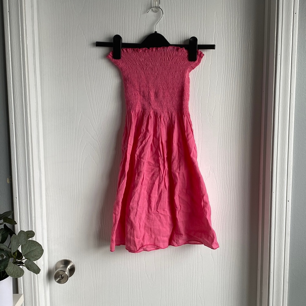 Bubble gum pink swim cover up